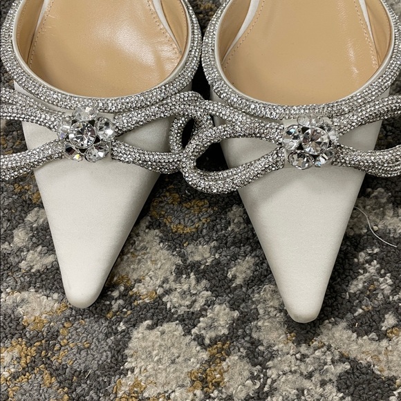 White Strap up Mach Mach Flats - Picture 8 of 8